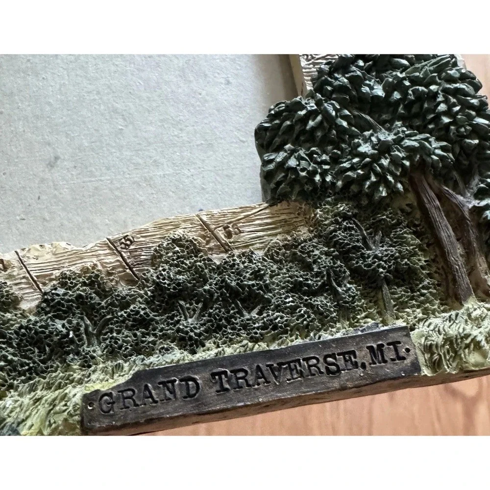 Donna Elias Grand Traverse Lighthouse 3D‎ Picture Frame Michigan Nautical Decor